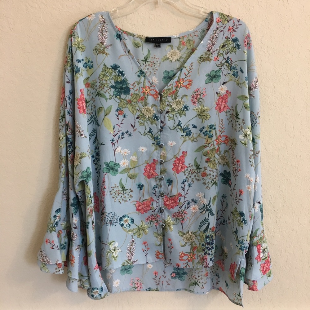 🍃SANCTUARY Posey Floral Blouse